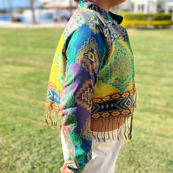 Cropped Aztec Jacket - Picture 3 of 4